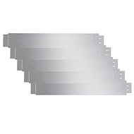 Set of 5 flexible grass edges, galvanized steel 100 × 15 cm - Lawn Edging