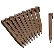 Nature Garden anchor pins 10 pcs taupe - Lawn Edging