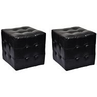2× taburet kocka čierny - Taburetka