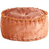 Round velvet stool 40 × 20 cm rusty - Ottoman