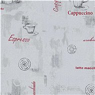 2 pcs non-woven wallpaper rolls white 0,53 × 10 m coffee - Wallpaper