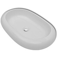 Luxury ceramic oval washbasin - 63 × 42 cm - white - Washbasin