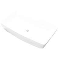Luxury ceramic rectangular washbasin - 71 × 39 cm - white - Washbasin