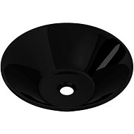 Ceramic washbasin black round - Washbasin