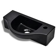 Ceramic washbasin with tap hole black - Washbasin