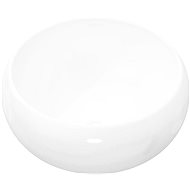 White round ceramic washbasin 40 × 15 cm - Washbasin