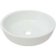 Ceramic round washbasin white 42x12 cm - Washbasin