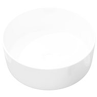 Round ceramic sink white 40x15 cm - Washbasin