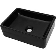 Ceramic washbasin rectangular black 41 × 30 × 12 cm - Washbasin