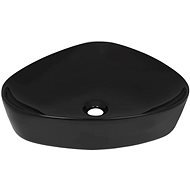 Ceramic triangular washbasin black 50,5 × 41 × 12 cm - Washbasin