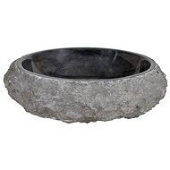 Washbasin 40 × 12 cm marble black - Washbasin