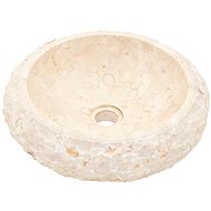 Washbasin 40 × 12 cm marble cream - Washbasin