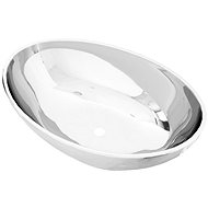 Silver washbasin 40 × 33 × 13,5 cm ceramic - Washbasin