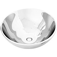 Washbasin 32,5 × 14 cm ceramic silver - Washbasin