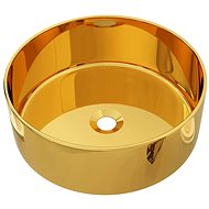 Washbasin gold 40 × 15 cm ceramic - Washbasin