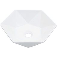 White washbasin 41 × 36,5 × 12 cm ceramic - Washbasin