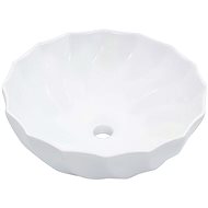 White washbasin 46 × 17 cm ceramic - Washbasin