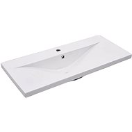 Built-in washbasin 91 × 39,5 × 18,5 cm ceramic white - Washbasin