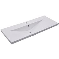 Built-in washbasin 101 × 39,5 × 18,5 cm ceramic white - Washbasin