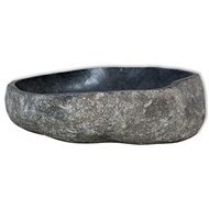 Washbasin river stone oval 30-37 cm - Washbasin