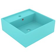 Luxury washbasin overflow square matt light green 41x41 cm - Washbasin