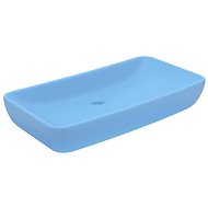 Luxury rectangular washbasin matt light blue 71 × 38 cm - Washbasin
