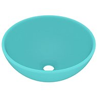 Luxury washbasin round matt light green 32,5x14cm ceramic - Washbasin