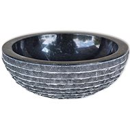 Marble washbasin 40 cm black - Washbasin