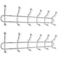 Metal wall hanger for clothes with 12 hooks 2 pcs - Coat Hanger