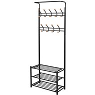 Clothes rack with shoe rack 68 × 32 × 182,5 cm black - Coat Hanger
