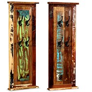 Coat rack 2 pcs solid recycled wood 38 × 100 cm - Coat Hanger
