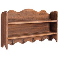 Wall hanger brown 50 × 10 × 30 cm wood - Coat Hanger