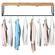 Live edge hanger 100 × 35 × 22 cm solid acacia wood - Coat Hanger