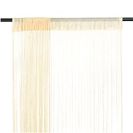 String curtains 2 pcs 140 × 250 cm cream - Drape