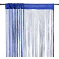 String curtains, 2 pcs, 100x250 cm, blue - Drape
