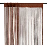 String curtains, 2 pcs, 100x250 cm, brown - Drape