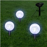Solar garden lights 6 pcs LED ground spikes and solar panel - Garden Lighting