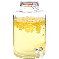 Water Tank with Tap Transparent 8l Glass - Zásobník na nápoje