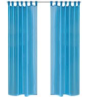 Turquoise translucent curtains - 2 pcs - 140 × 245 cm - Drape