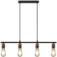 Ceiling Light with Incandescent Bulbs 2 W Black and Copper 80cm E27 - Ceiling Light