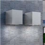 Outdoor LED wall lights 2 pcs square bottom lighting - Wall Lamp
