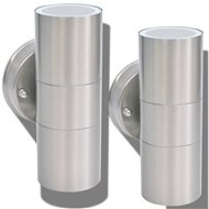 Outdoor LED wall lights 2 pcs stainless steel top\bottom lighting - Wall Lamp