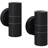 Outdoor LED wall lights 2 pcs stainless steel top\bottom lighting - Wall Lamp