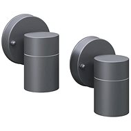 Outdoor wall lights 2 pcs stainless steel bottom lighting - Wall Lamp