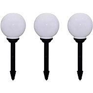 Garden luminaire solar LED round 20 cm 3 pcs plug-in - Garden Lighting