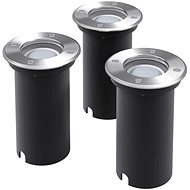 Outdoor Ground LED Lights 3 pcs, Round - Garden Lighting