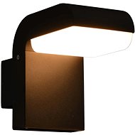 Garden LED wall light 9 W black oval - Garden Lighting