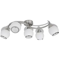 Ceiling Light with Glass Shade  on Corrugated Rail - Ceiling Light