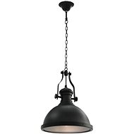 Ceiling Light, Black Round E27 - Ceiling Light