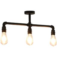 Ceiling Light black 3 × E27 Bulbs - Ceiling Light